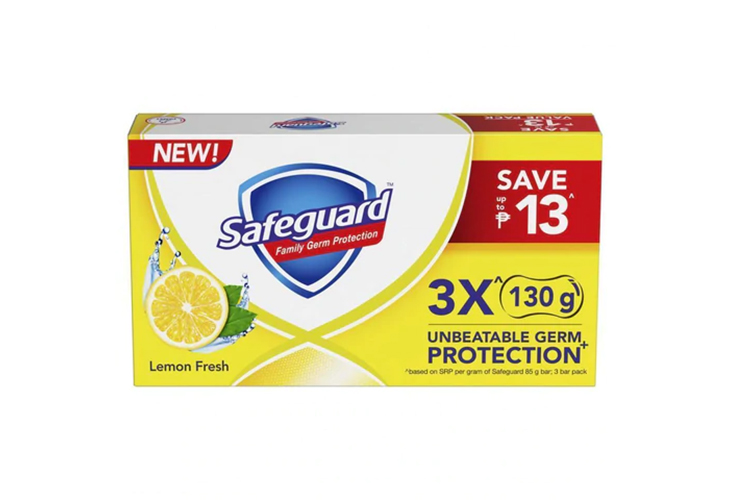 Safeguard Bar Lemon 115g 3's