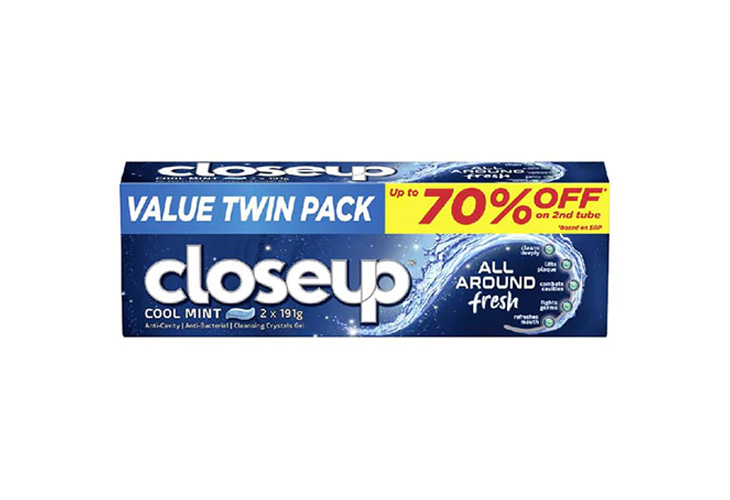 Closeup Toothpaste Cooling Mint Value Twin Pack 191g