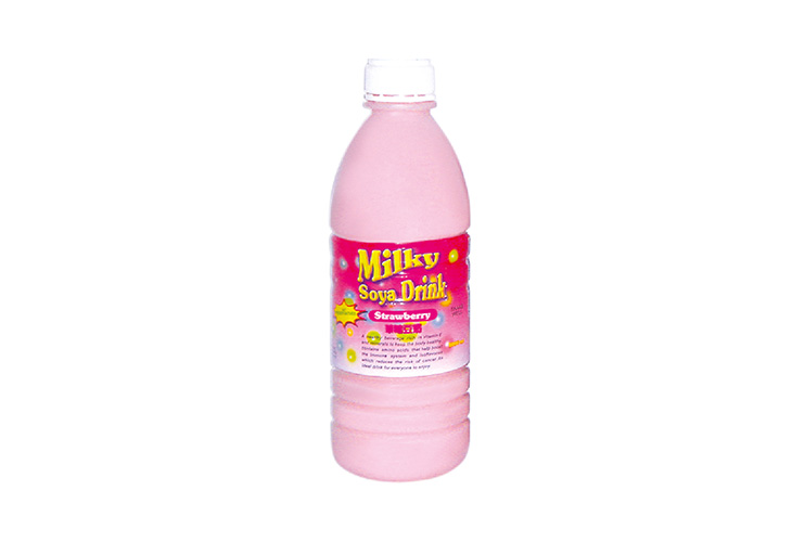 Fat & Thin Milky Soya Strawberry Drink 1L