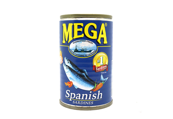 Mega Sardines Spanish Style Easy Open Can 155g