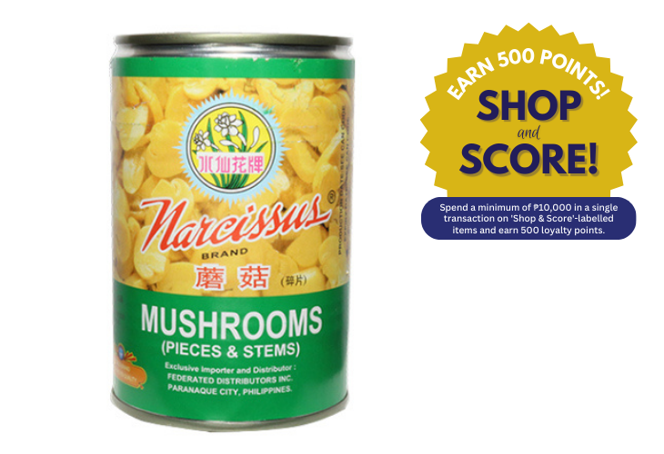 Narcissus Mushroom Pieces & Stem 400g (Shop & Score 500!)
