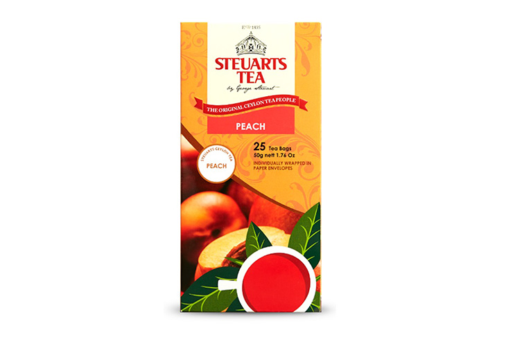 Steuarts Peach  Tea 24s 50g