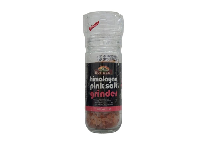 Sunbest Himalayan Pink Salt Grinder 110g