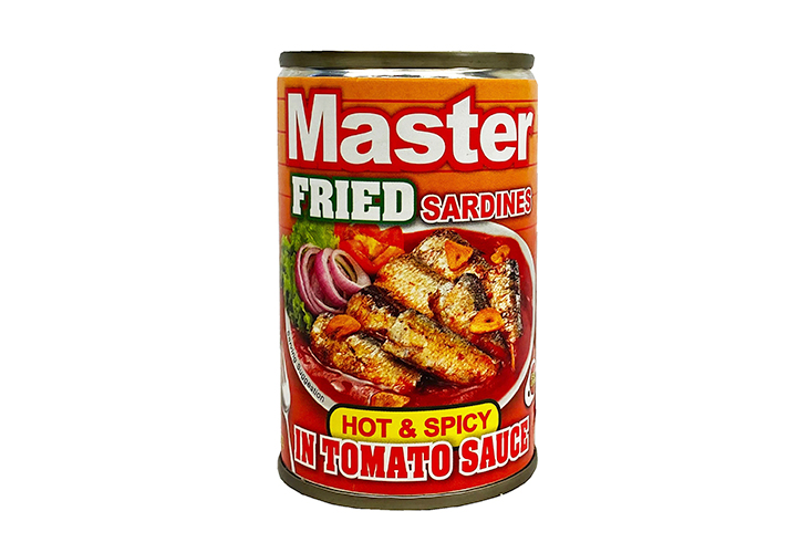 Master Sardines Fried Hot & Spicy Tomato Sauce Eoc 155g