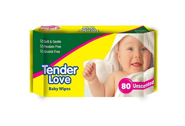 Tender Love Baby Wipes 80's