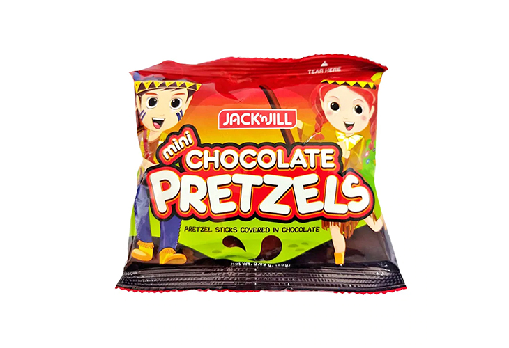 Jack & Jill Mini Choco Pretzels 28g