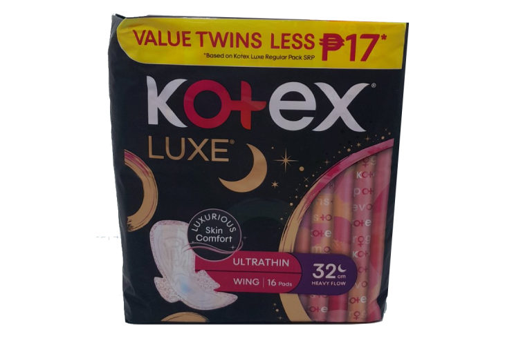 Kotex Luxe 32cm'8s Buy 2 Save 17 Pesos