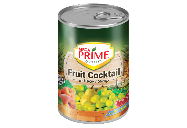 Mega Fruit Cocktail Reg Heavy Syrup 425g