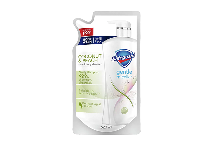 Safeguard Gentle Micellar Bodywash Coconut & Peach  Refill