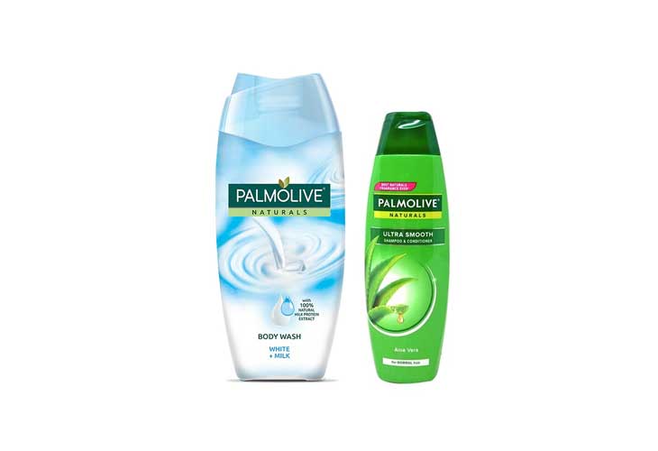 Palmolive Body Wash White + Milk 200ml + Palmolive Shampoo 180ml