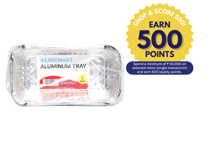 MerryMart Aluminum Tray 200 x 100 cm x 53cm 5's (Shop & Score 500!)