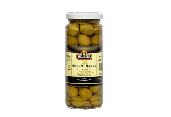 Molinera Green Pitted Olives 140g