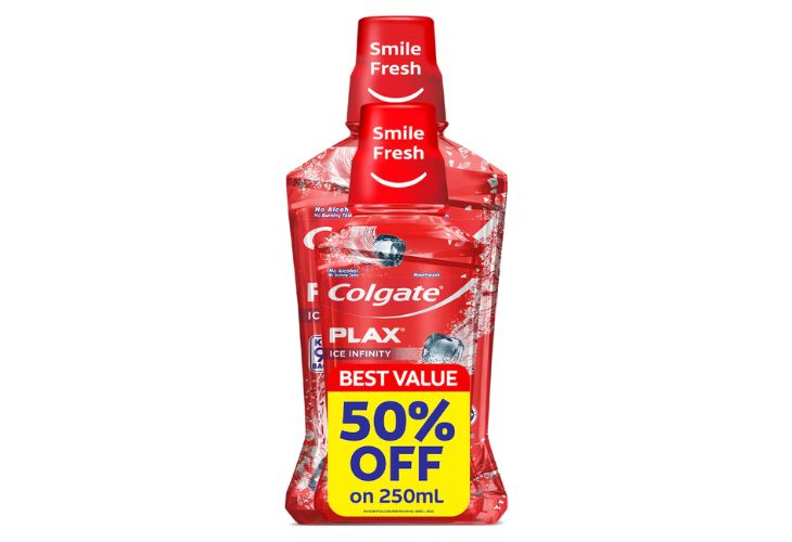 Colgate PLAX Ice Infinity 500ML+50% OFF 250mL