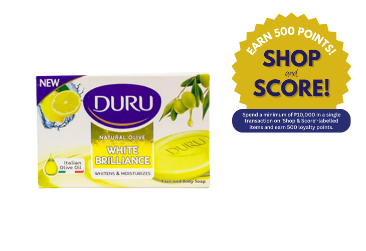 Duru Natural Olive White Brilliance Face & Body Soap 90g (Shop & Score 500!)