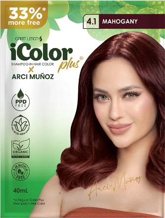 iColor Plus Shampoo in Hair Color Mahogany 40ml