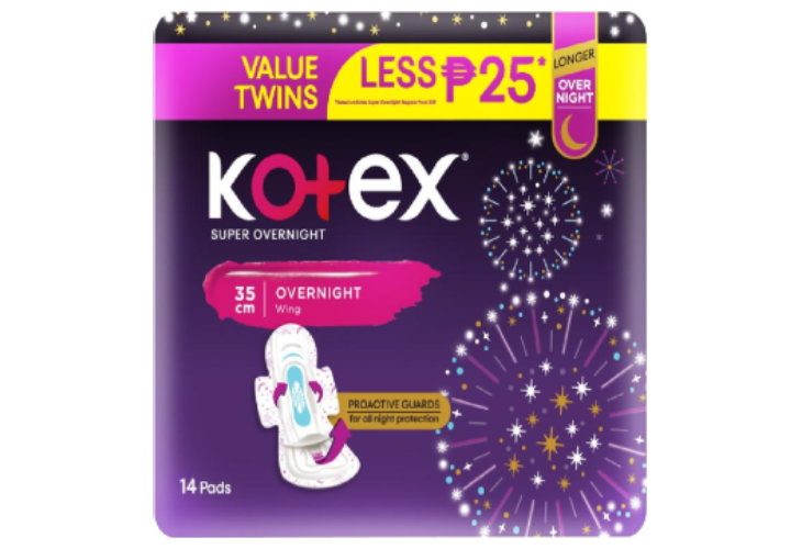 Kotex Super Overnight 35cm Buy 2 Save as much as P25