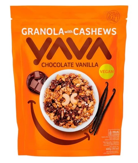 YAVAGranolaBitesChocolateVanilla400g