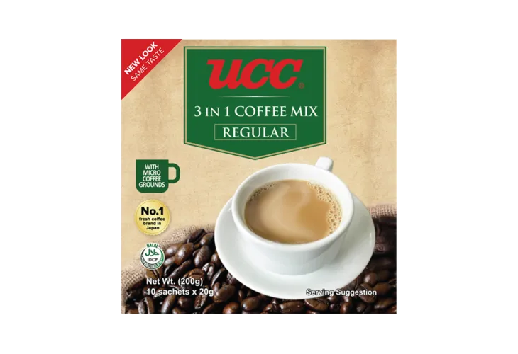 UCC 3in1 Coffee Regular 200g(Box)