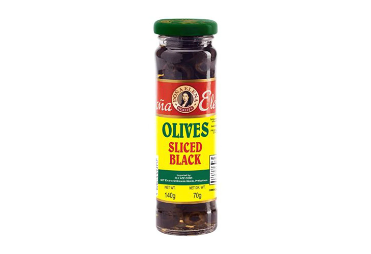 Doña Elena Sliced Black Olives 140g