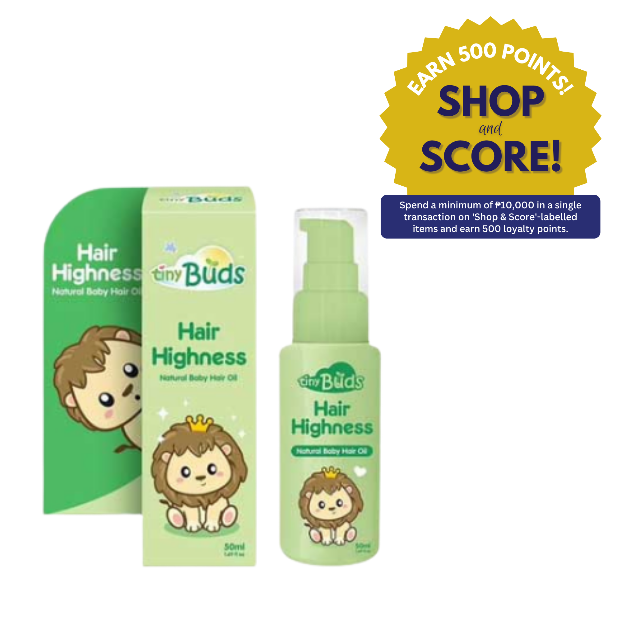 Tiny Buds Hair Highness Natural Baby Hair Oil 50ml (Shop & Score 500!)