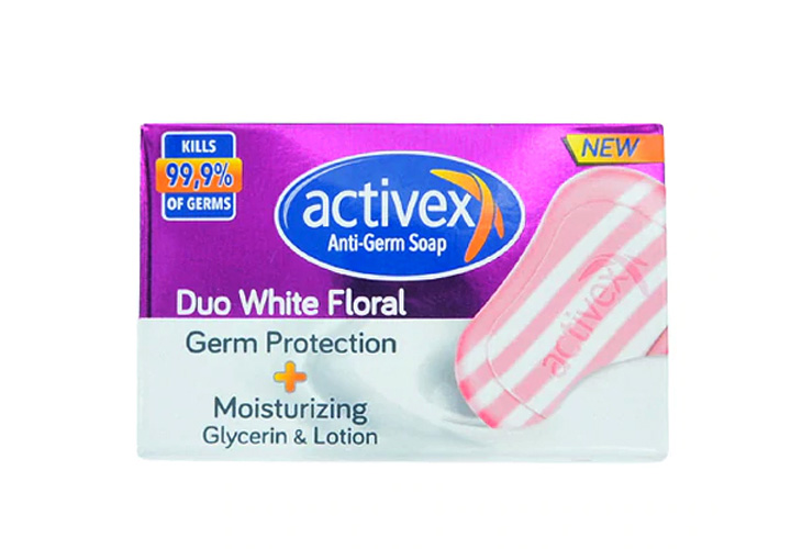 Activex Duo White Floral Anti Germ Soap 90g