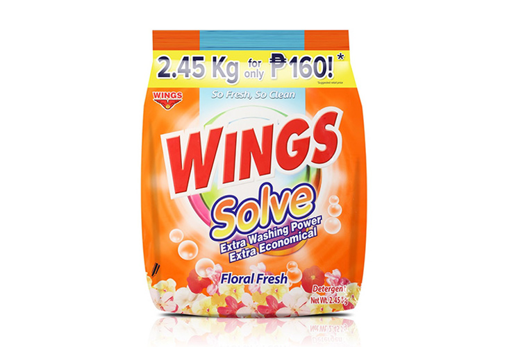 Wings Solve Powder Floral Fresh 2.45kg