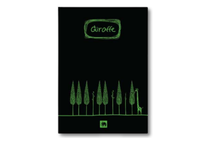 Elephant Notebook Giraffe Green 80 Sheets