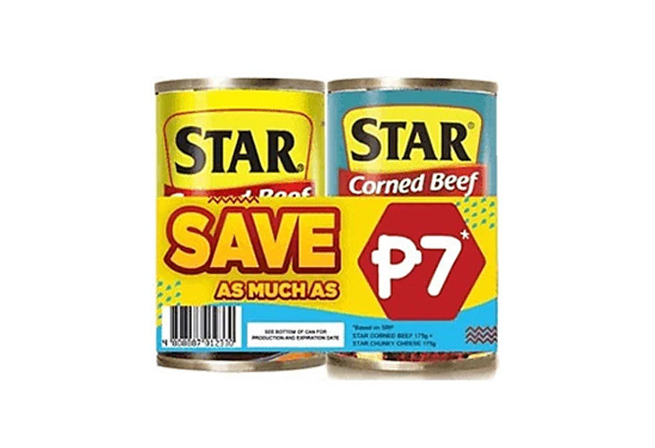 Purefoods Star Corned Beef 175G + Star Chunky Cheese 175g Save P7