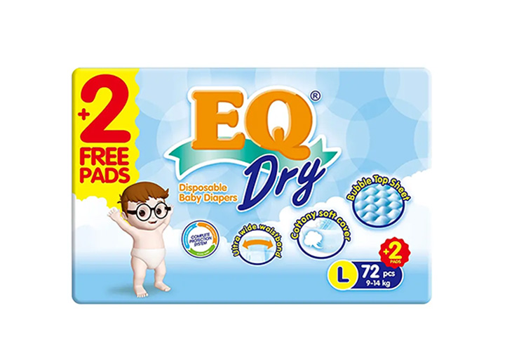 EQ Dry Mega Pack Large 72's