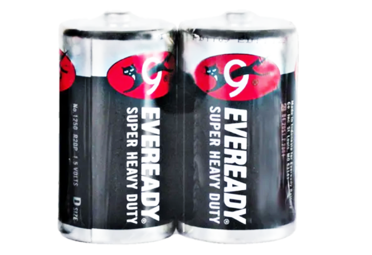 Eveready Super Heavy Duty D Size Black in Shrink