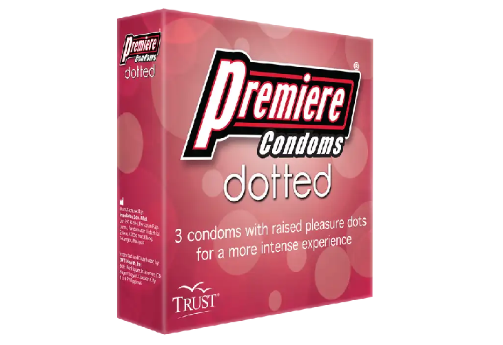 TRUST PREMIER CONDOM DOTTED 3s/Pk