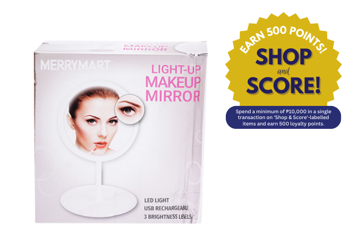 MerryMart Light Up Make-up Mirror (Shop & Score 500!)