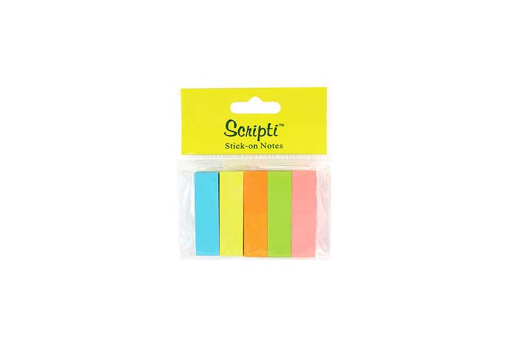 Scripti Stick-On Indexer 50mm x 14mm 5 Colors