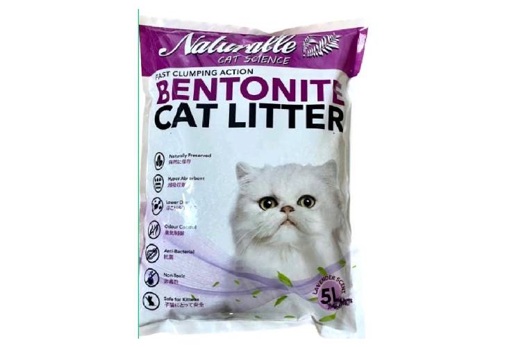 Naturalle Premium Bentonite Cat Litter Lavander 5L