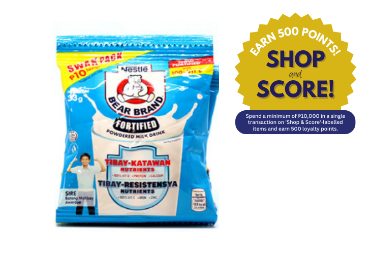 Bear Brand Powdered Milk Drink Swak 33g (Shop & Score 500!)