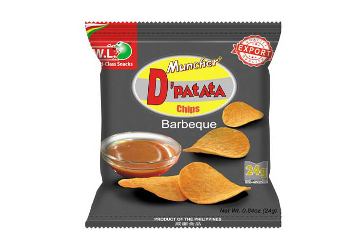 W.L. Muncher D'Patata Chips Bbq 24g