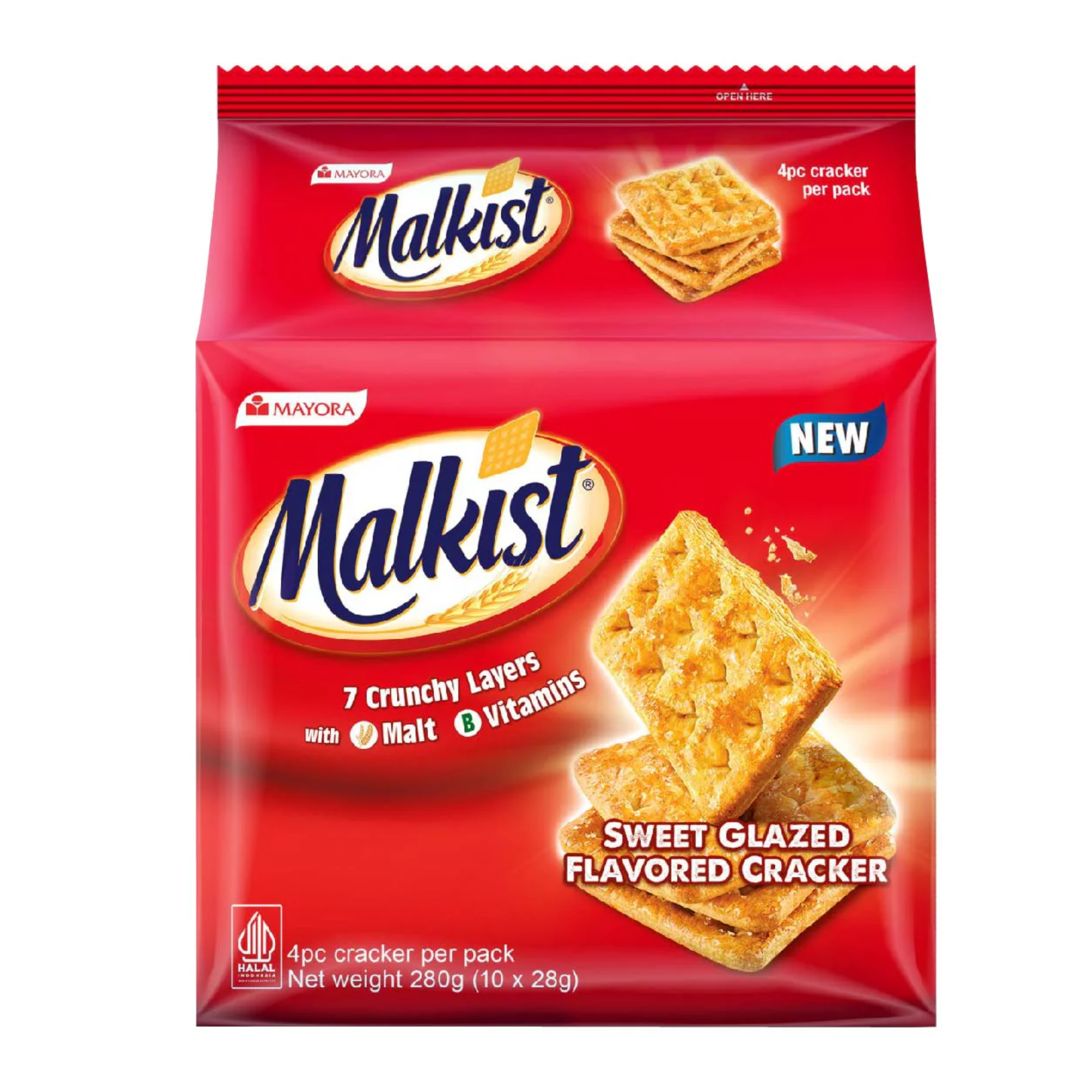 MALKIST SWEET GLAZED 28g X 10