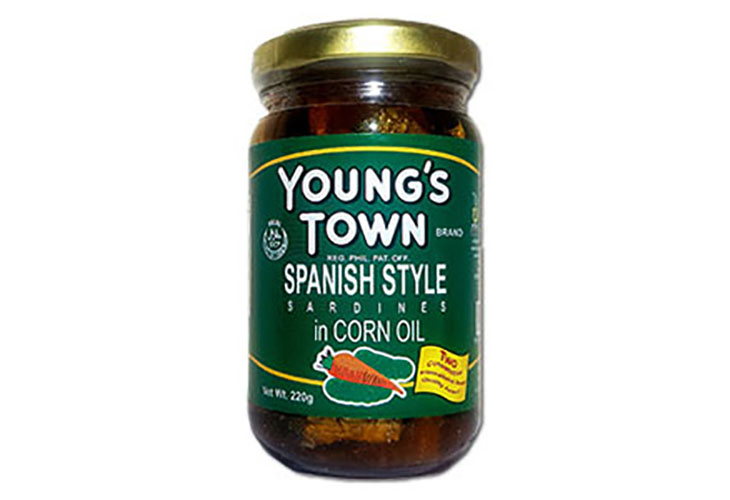 Young's Town Spanish Sardines With Corn Oil 220g