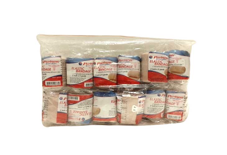 Partners Elastic Bandage 2x5yds Flesh 12s