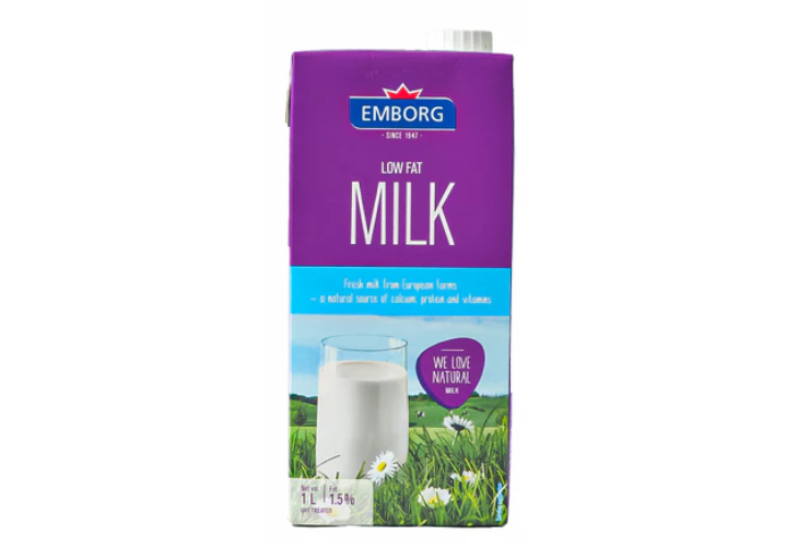 Emborg UHT Low Fat Milk 1L