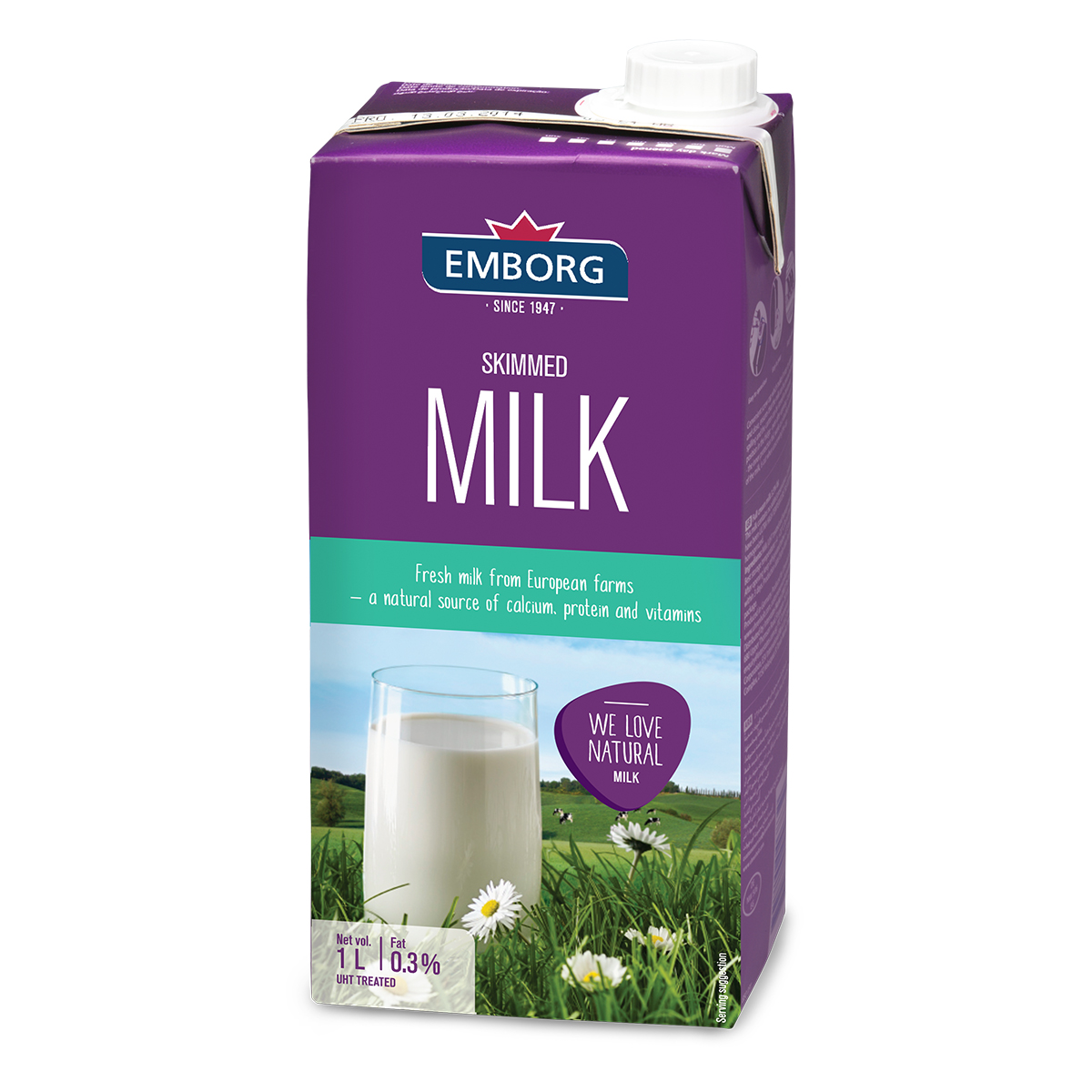 Emborg UHT Skimmed Milk 1L