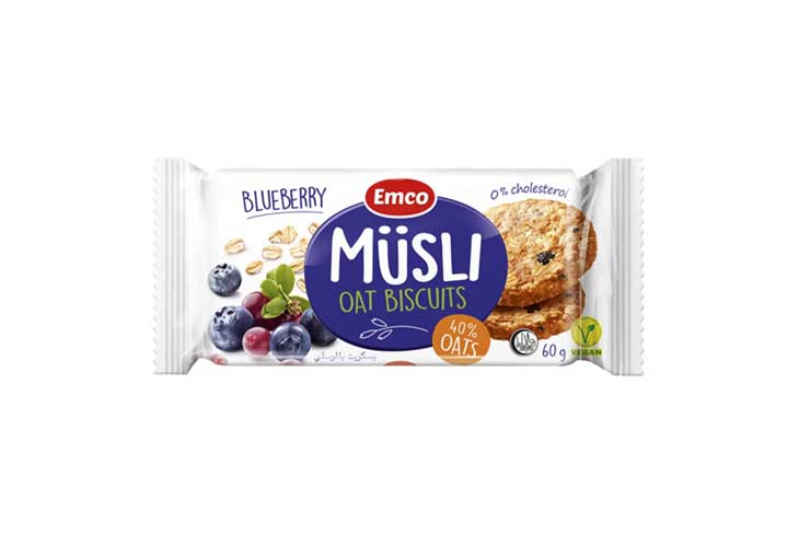 Emco Musli Biscuit Blueberry Cranberry 60g