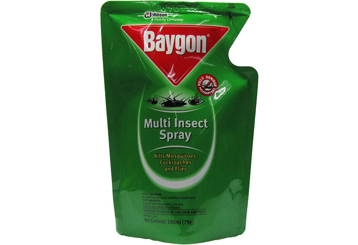 Baygon Multi Insect Spray Kerosone Based in Pouch 100ml