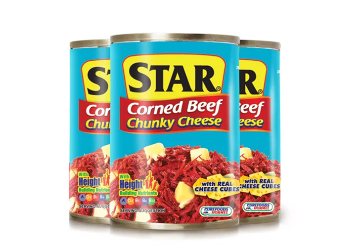 Purefoods Star Corned Beef Chunky Cheese 150g x 3's SAVE 12