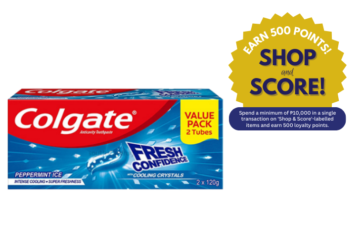 Colgate Fresh Confident Peppermint Ice Toothpaste Twin Pack 120g (Shop & Score 500!)