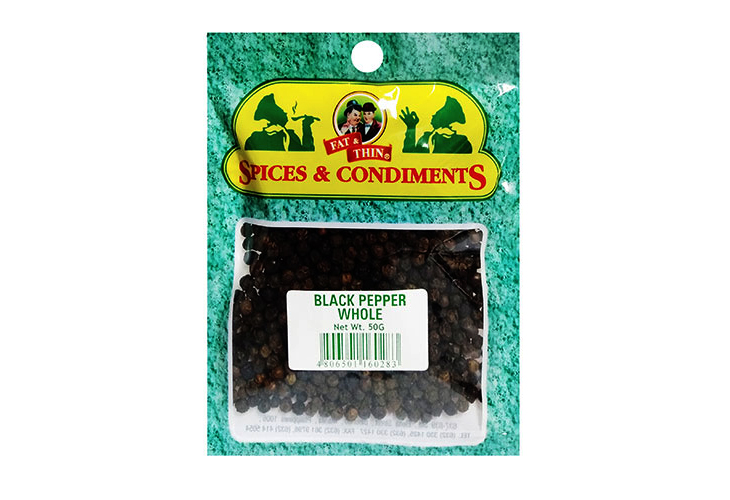 Fat & Thin Black Pepper Whole 50g