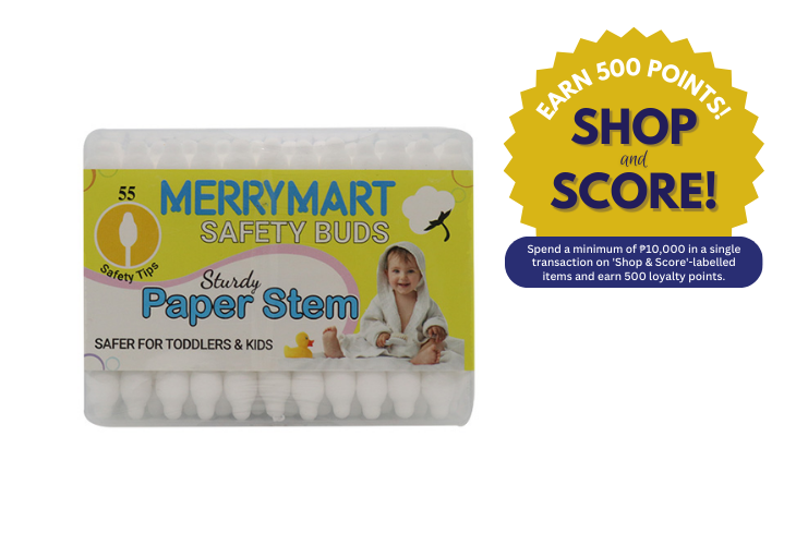 MerryMart Paper Stem Safety Buds 55's (Shop & Score 500!)