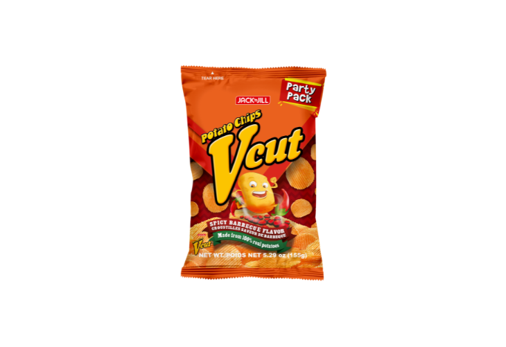 J&J Potato Chips Vcut Barbeque 155g