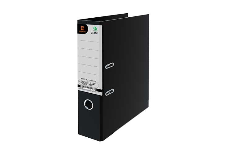 Elephant Lever Arch File Sip 70mm Black Long