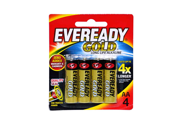 Eveready Gold AA 4's
